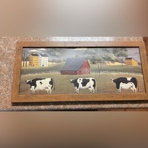 Rustic Farmhouse Cow Print